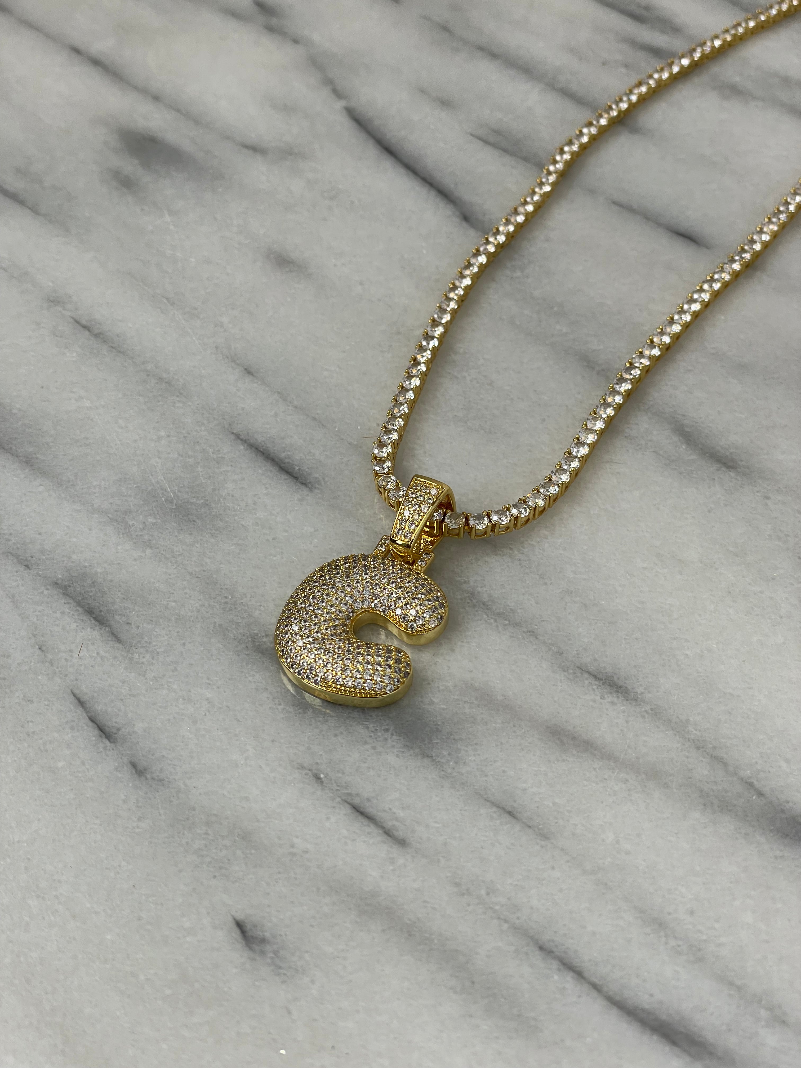 Bubble Initial InterCHAINable Necklace