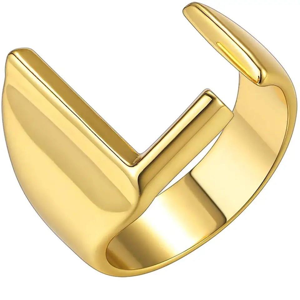 Lido Bold Initial Ring