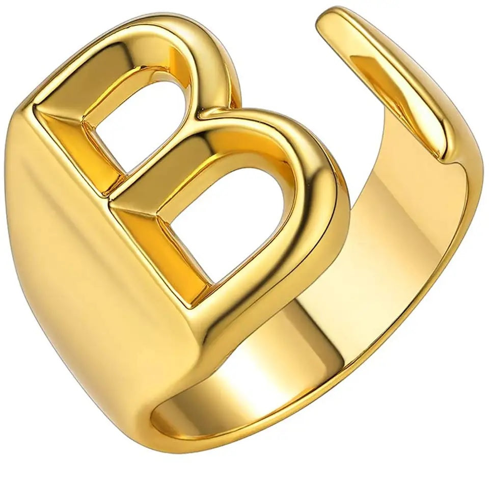 Lido Bold Initial Ring
