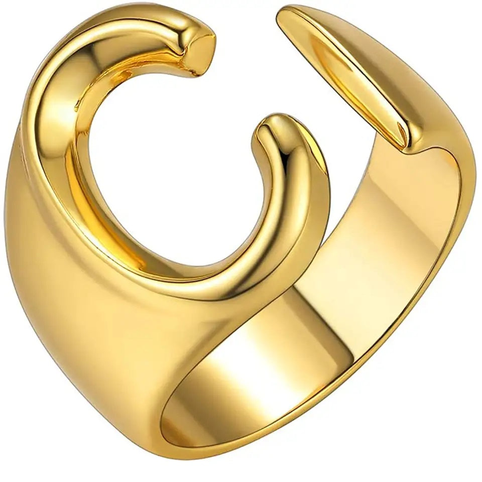 Lido Bold Initial Ring