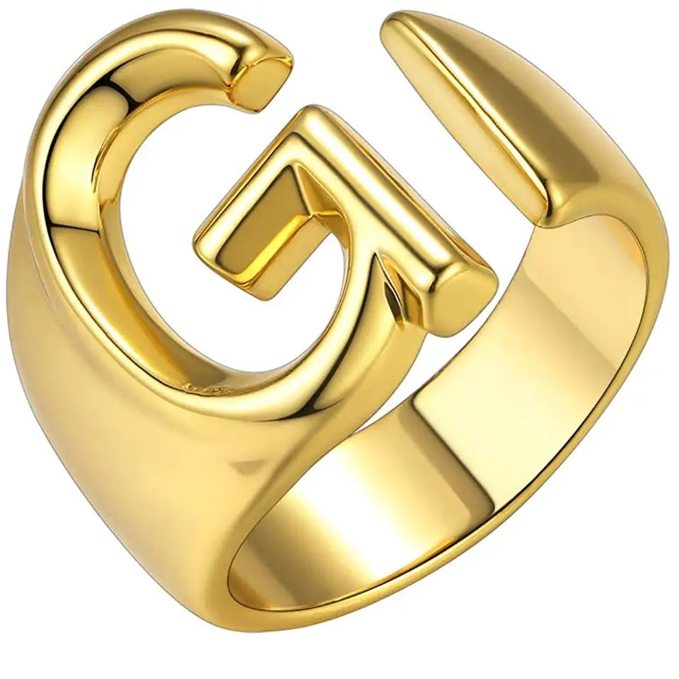 Lido Bold Initial Ring