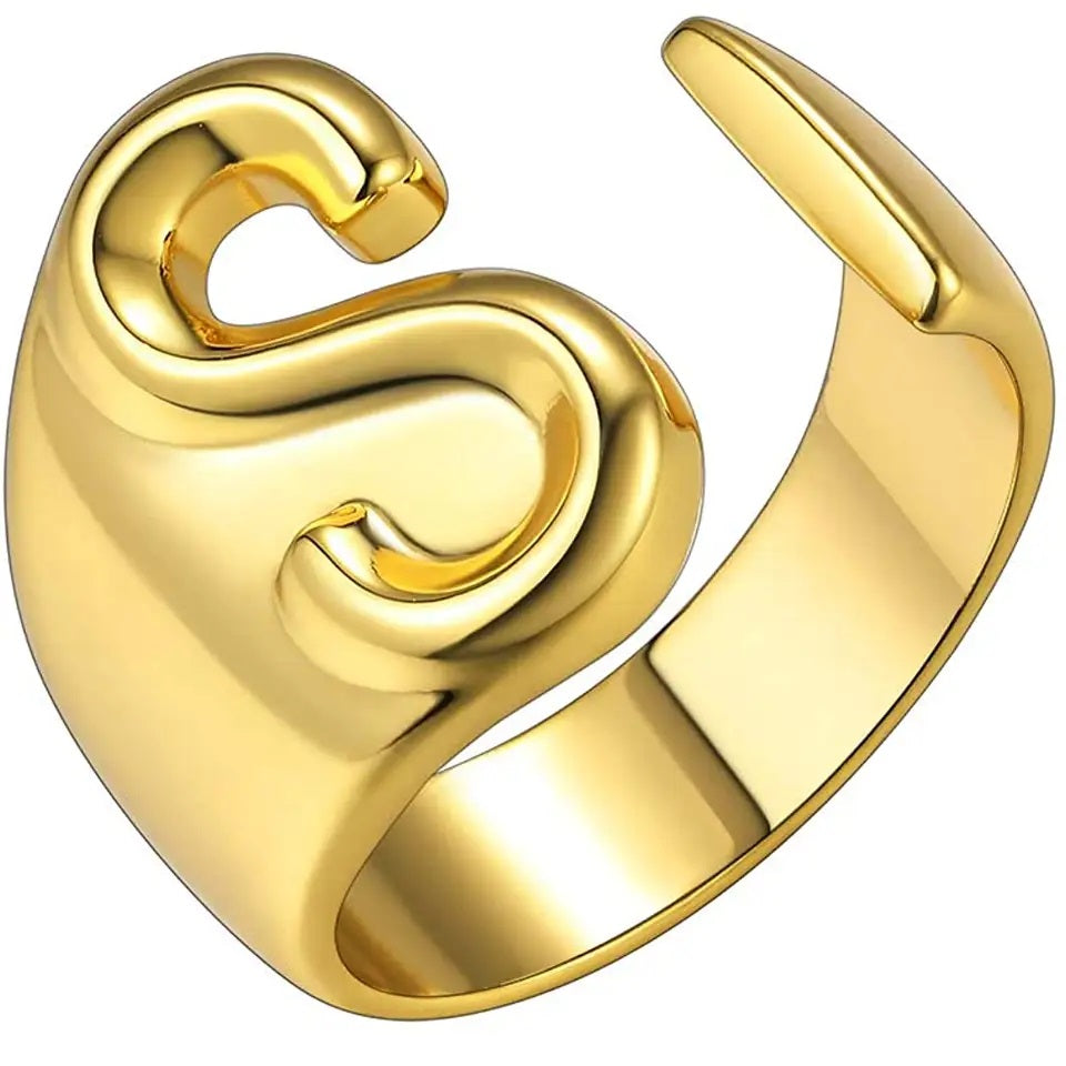 Lido Bold Initial Ring