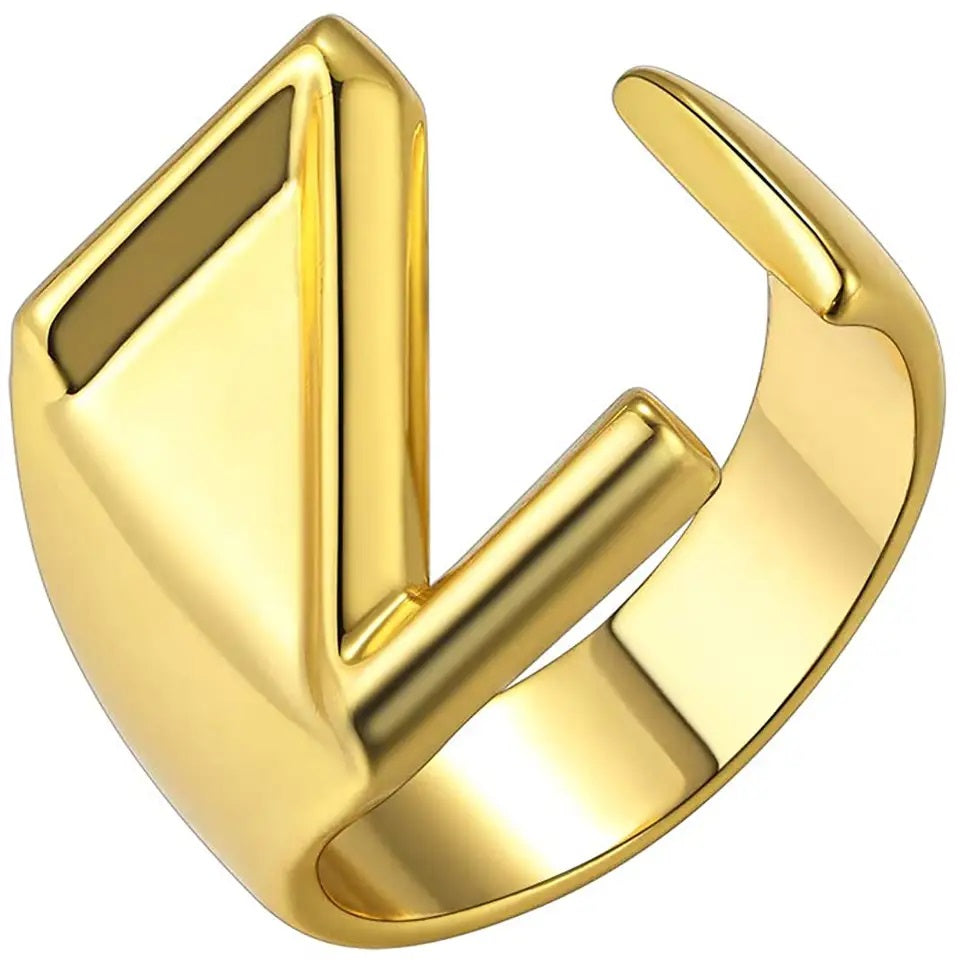 Lido Bold Initial Ring