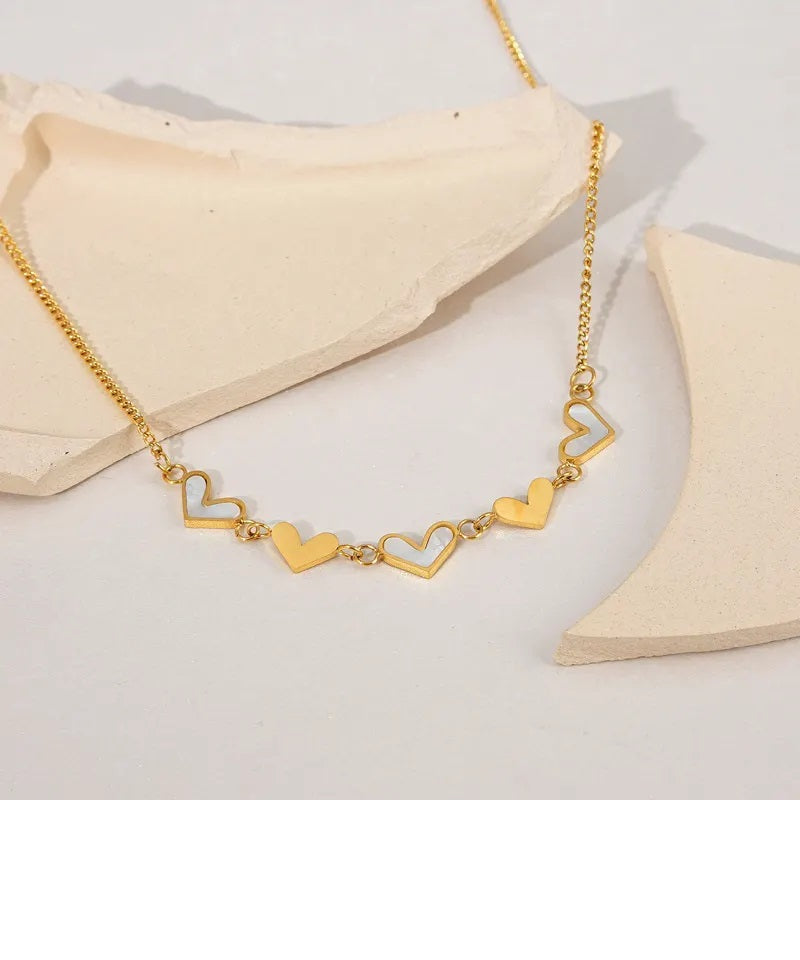 Pearl and Heart Choker