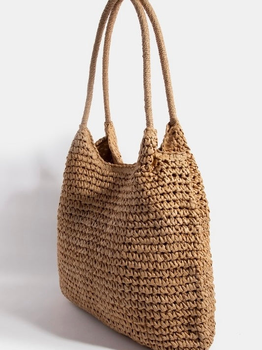 Braided Long Handle Tote Bag