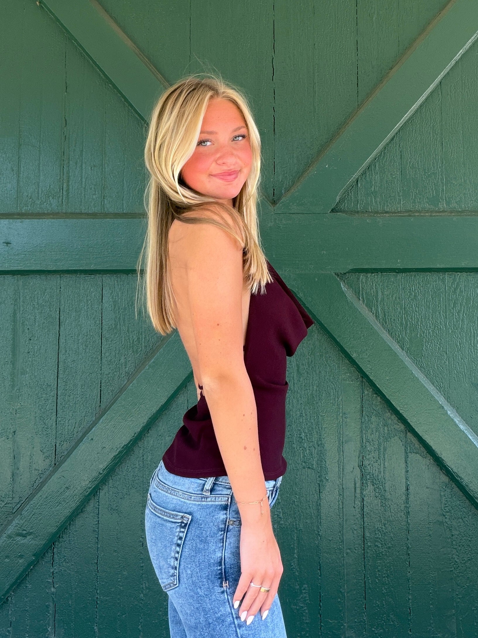The NIA Declan Top - Plum