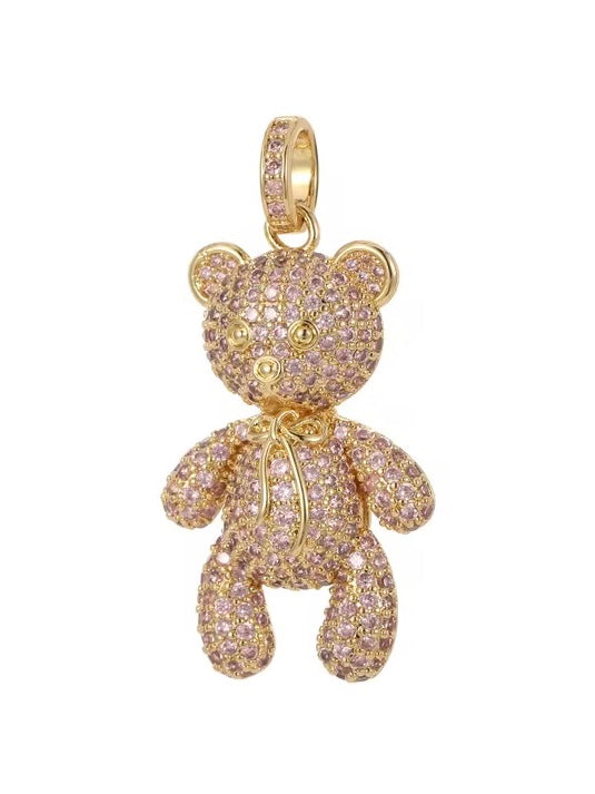 Bling Teddy Bear Necklace