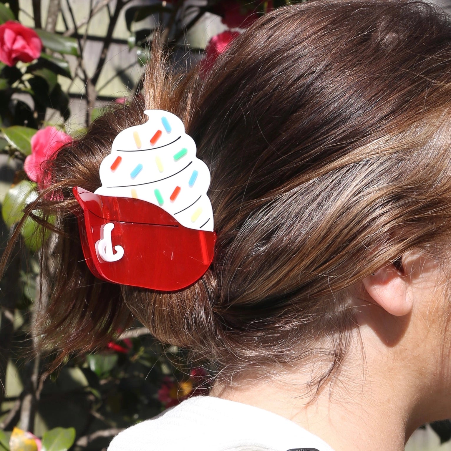 Phillies Ice Cream Helmet Hair Claw Clip – Large Acetate Game Day Clip