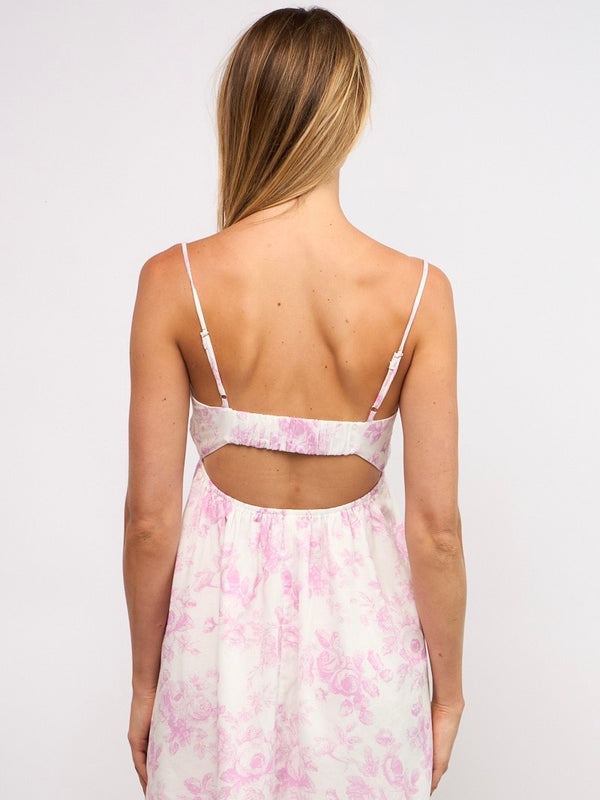 Harper Pink Floral Print Dress