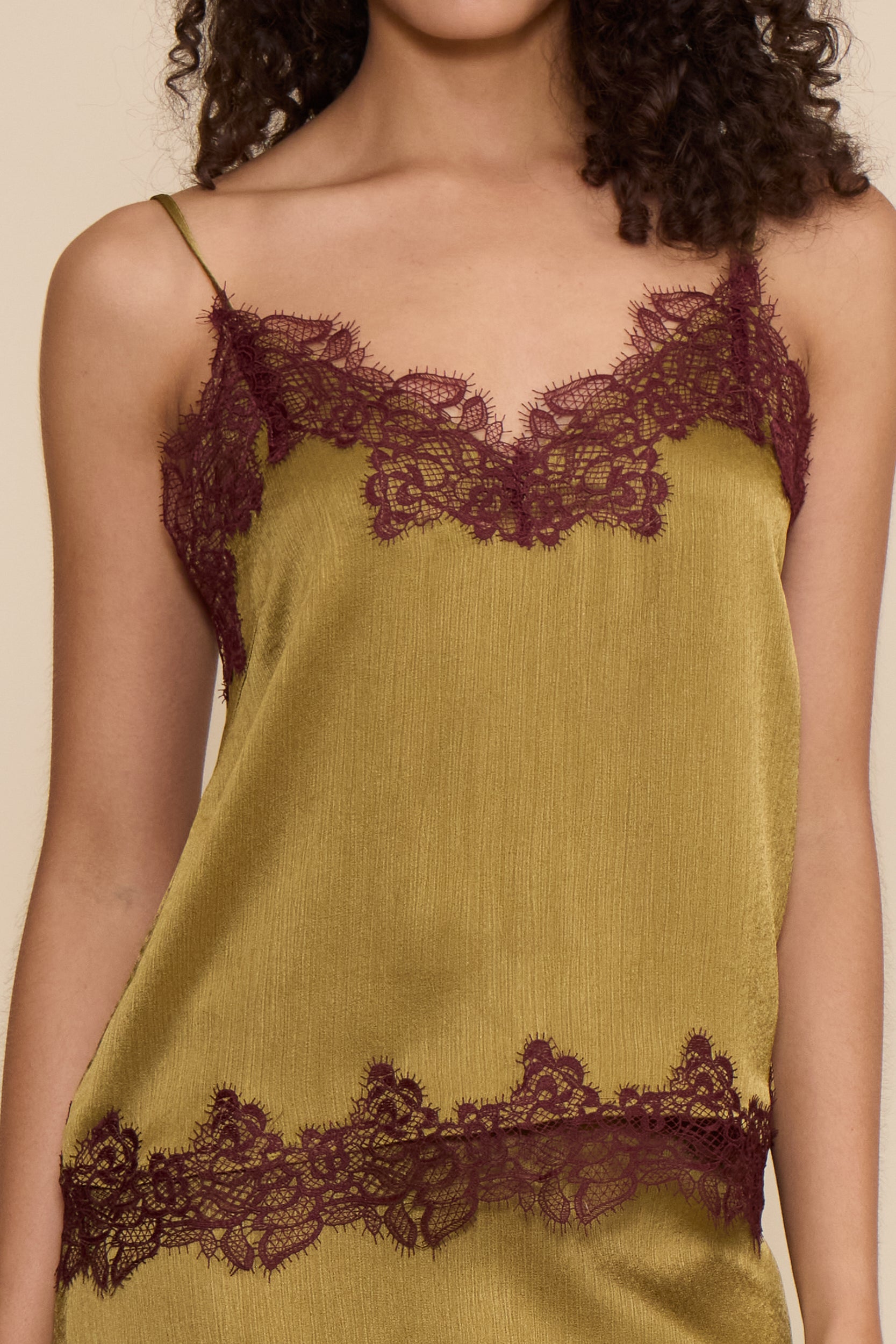 Lucy Paris Vanessa Satin Lace Trim Cami – Effortless Luxe Essential