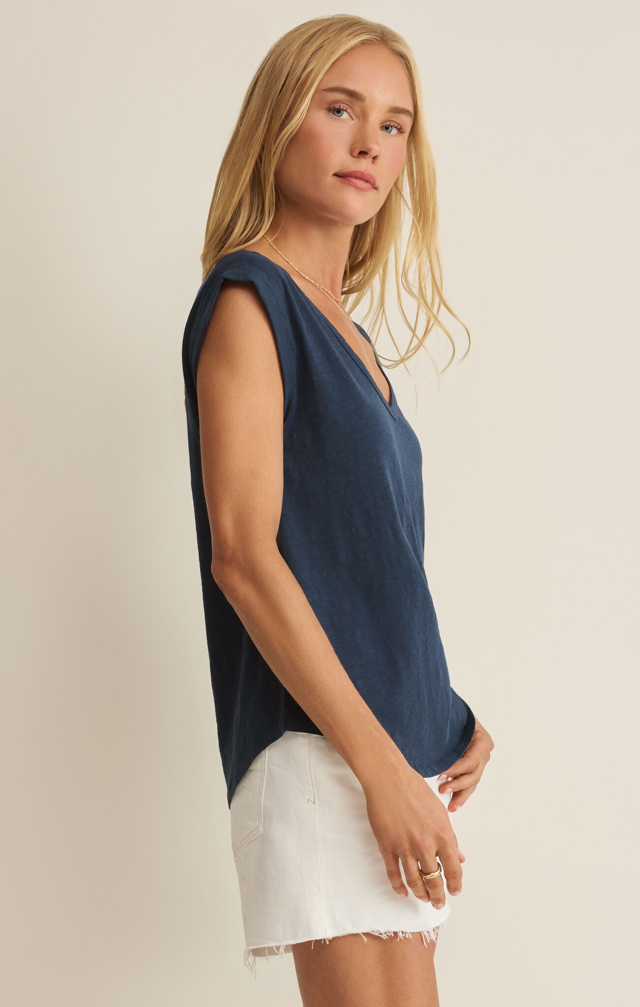 Z Supply Per Diem V-Neck  – Eclipse
