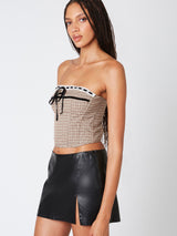 London Plaid Corset