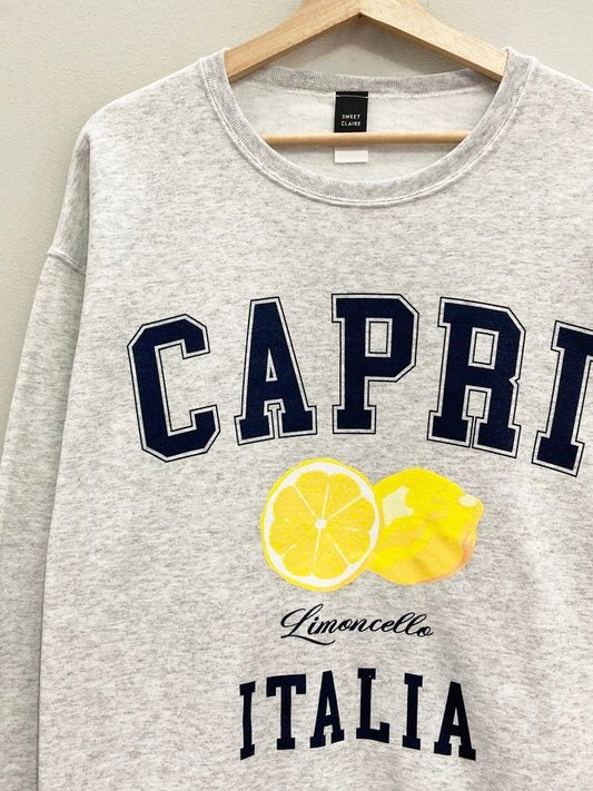 Capri Italia Lemon Sweatshirt