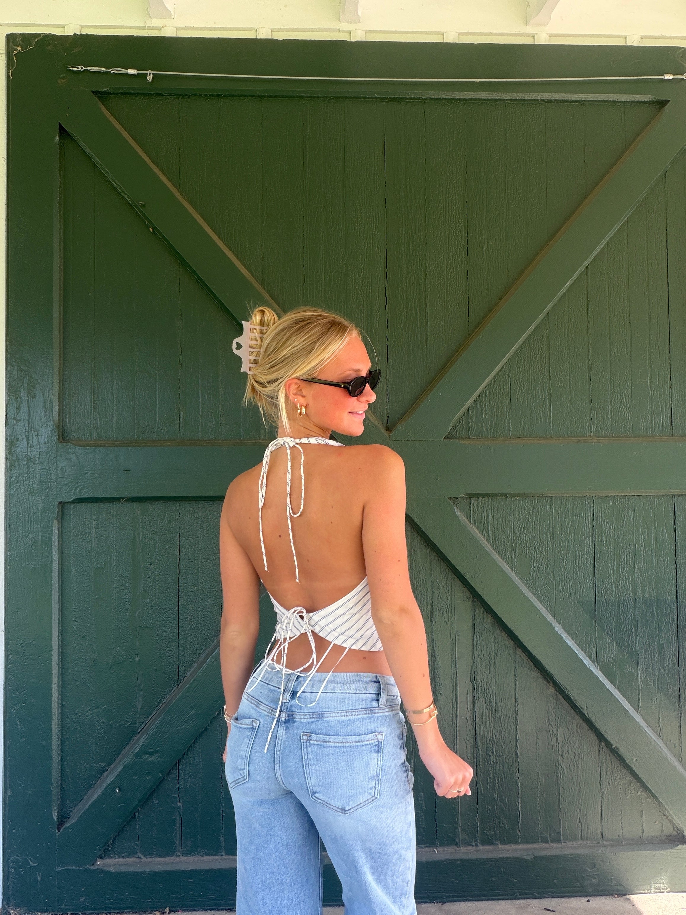 The Avalon Stripe Halter