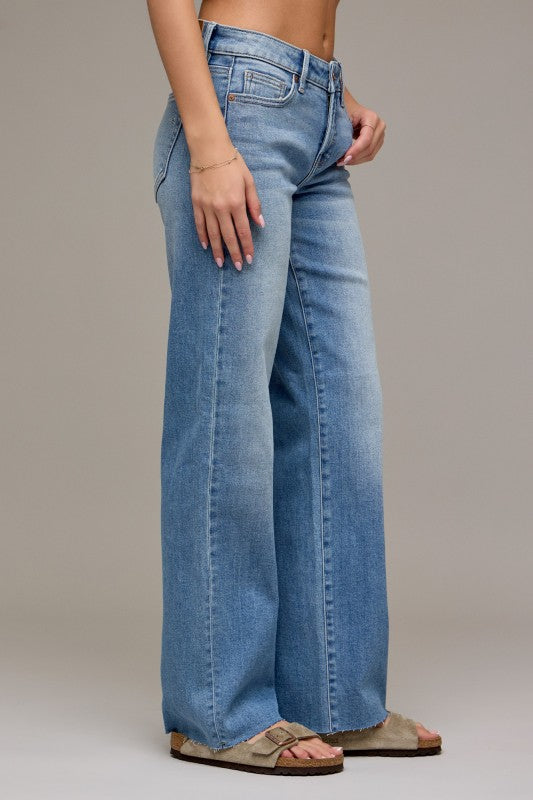 Hidden Ella Low-Rise Classic Straight Jeans
