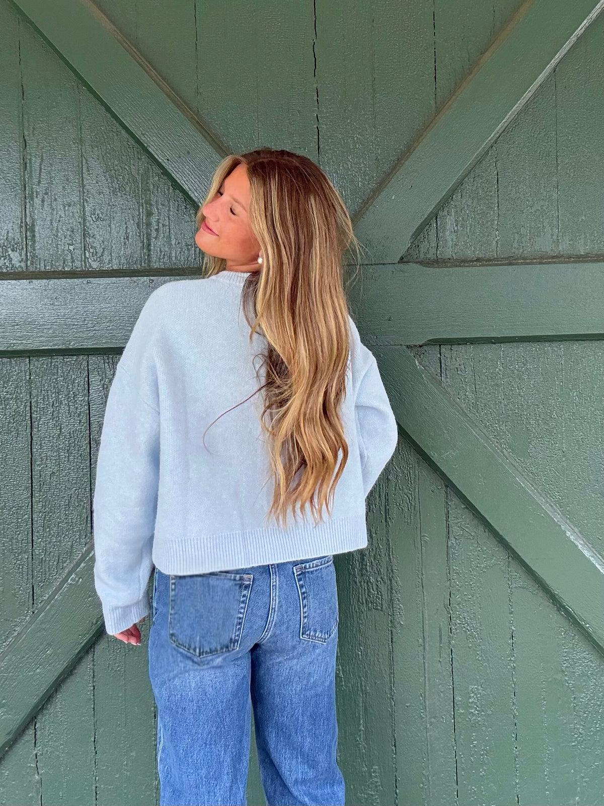 The Effortless Cardigan - Baby Blue