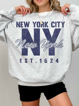 NEW YORK CITY EST 1624 OVERSIZED SWEATSHIRT