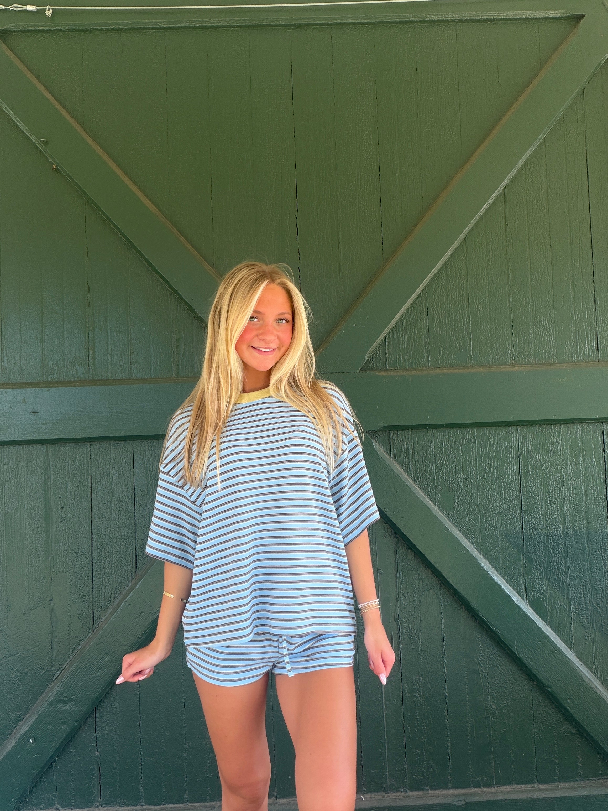 The Blair Stripe Tie Waist Short
