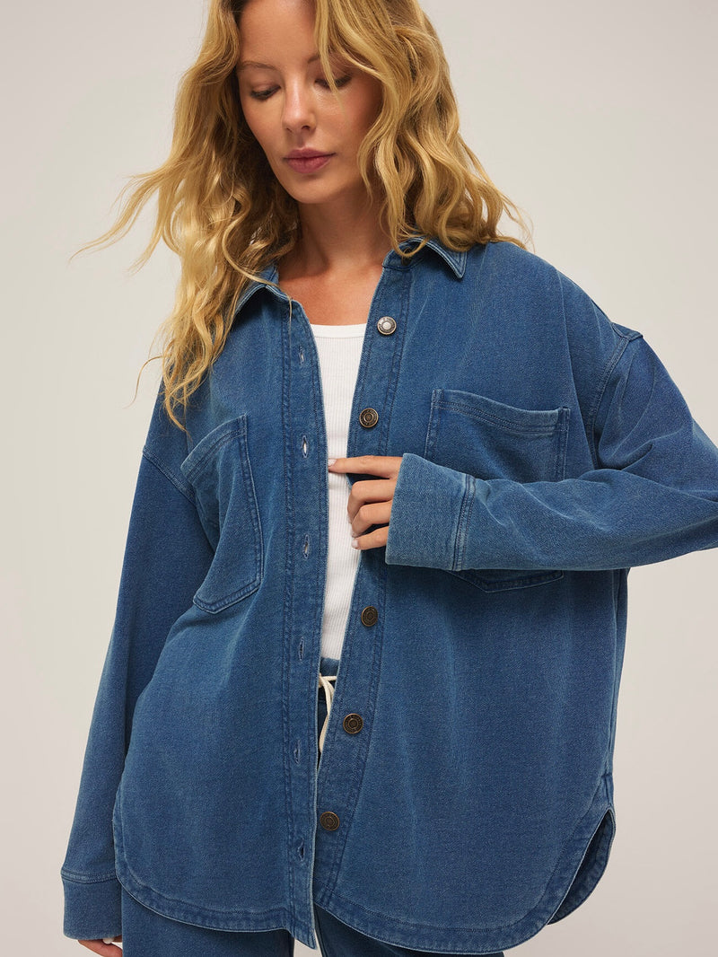 All Day Knit Vintage Indigo Denim Jacket