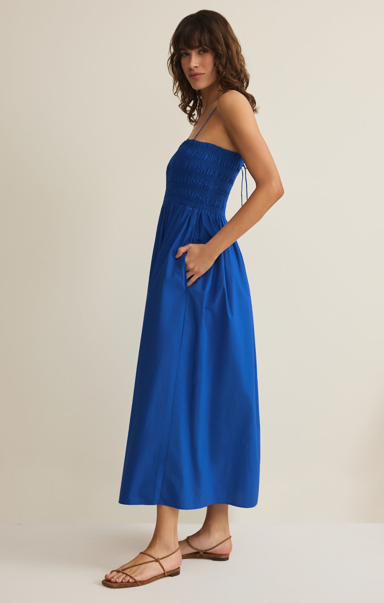 Z Supply Cornelia Poplin Midi Dress