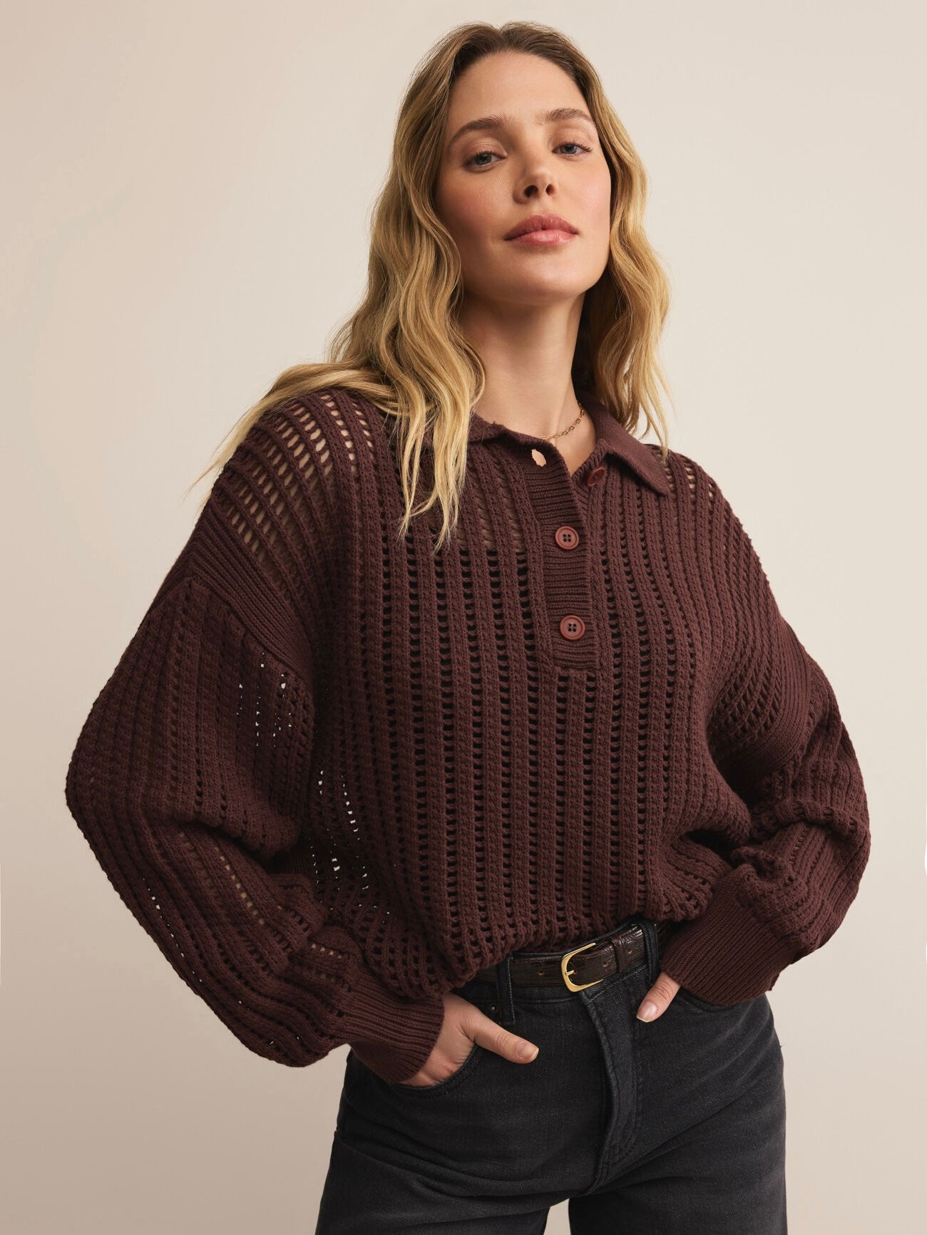 LOOKING GLASS POLO SWEATER