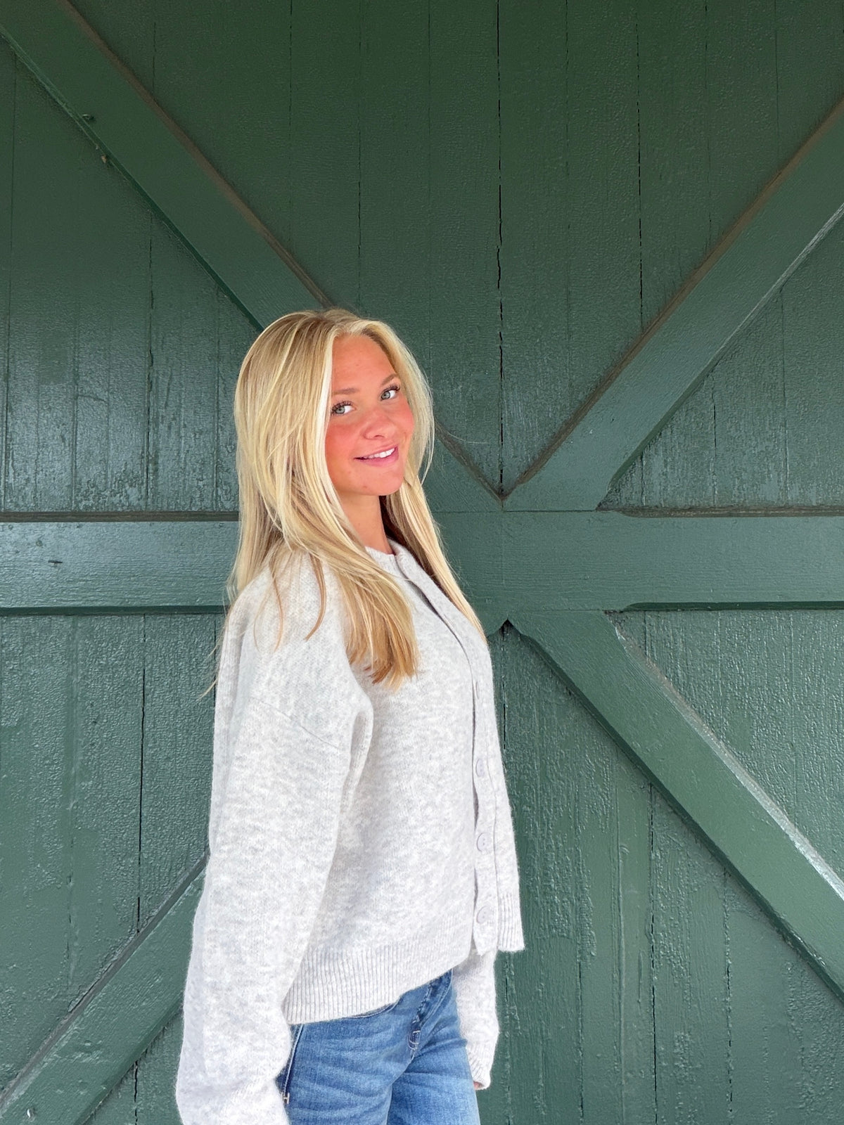 The Effortless Cardigan - Heather Oat