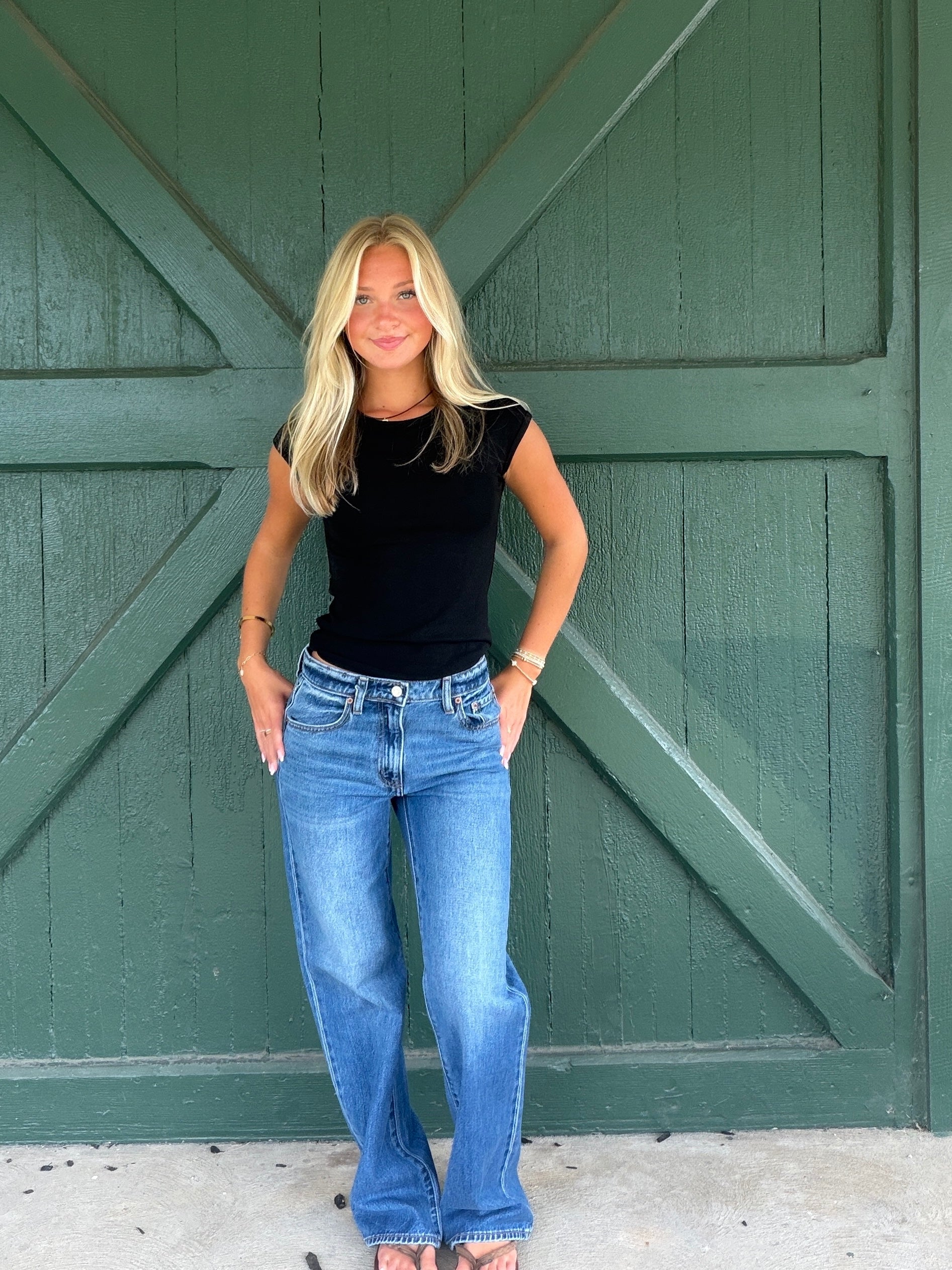 DAZE 2K Mid Rise Relaxed Baggy Jean – Vesper
