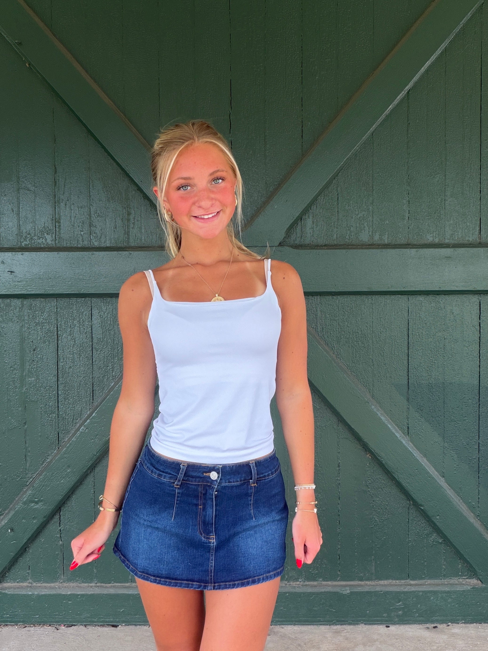 Harpo Dark Wash Denim Skort
