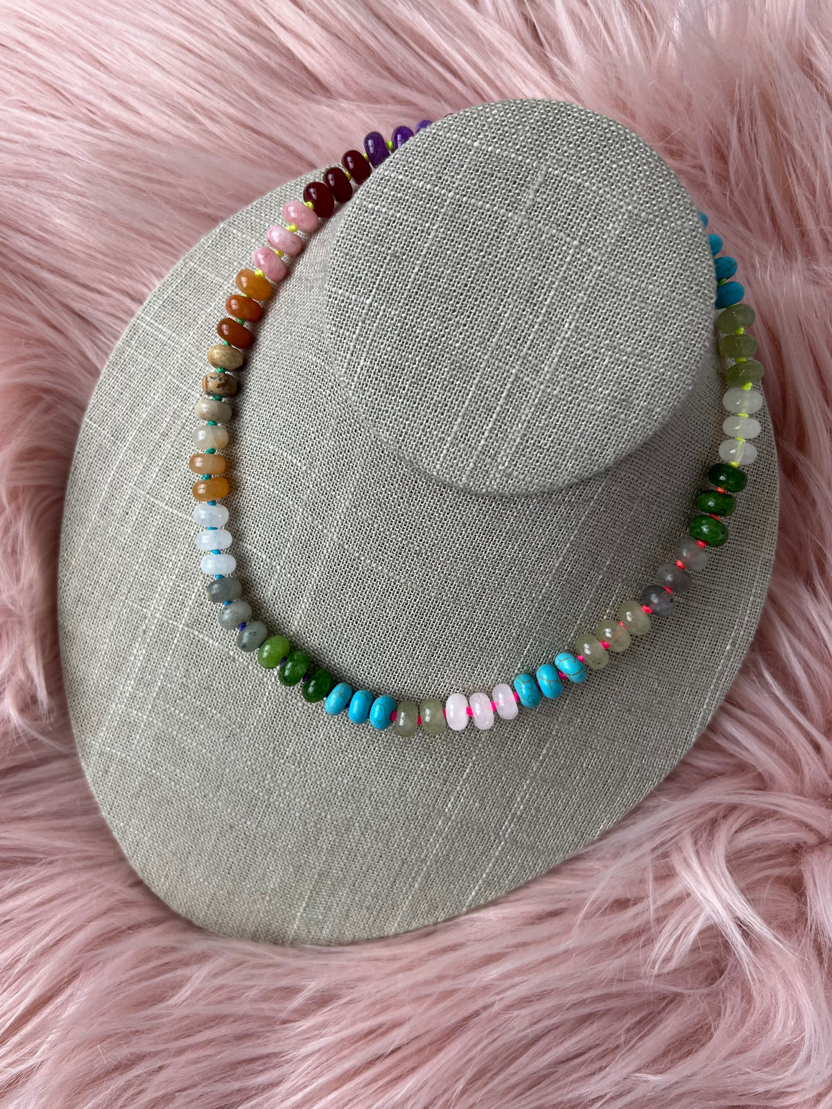 Marbella Multicolor Gemstone Necklace