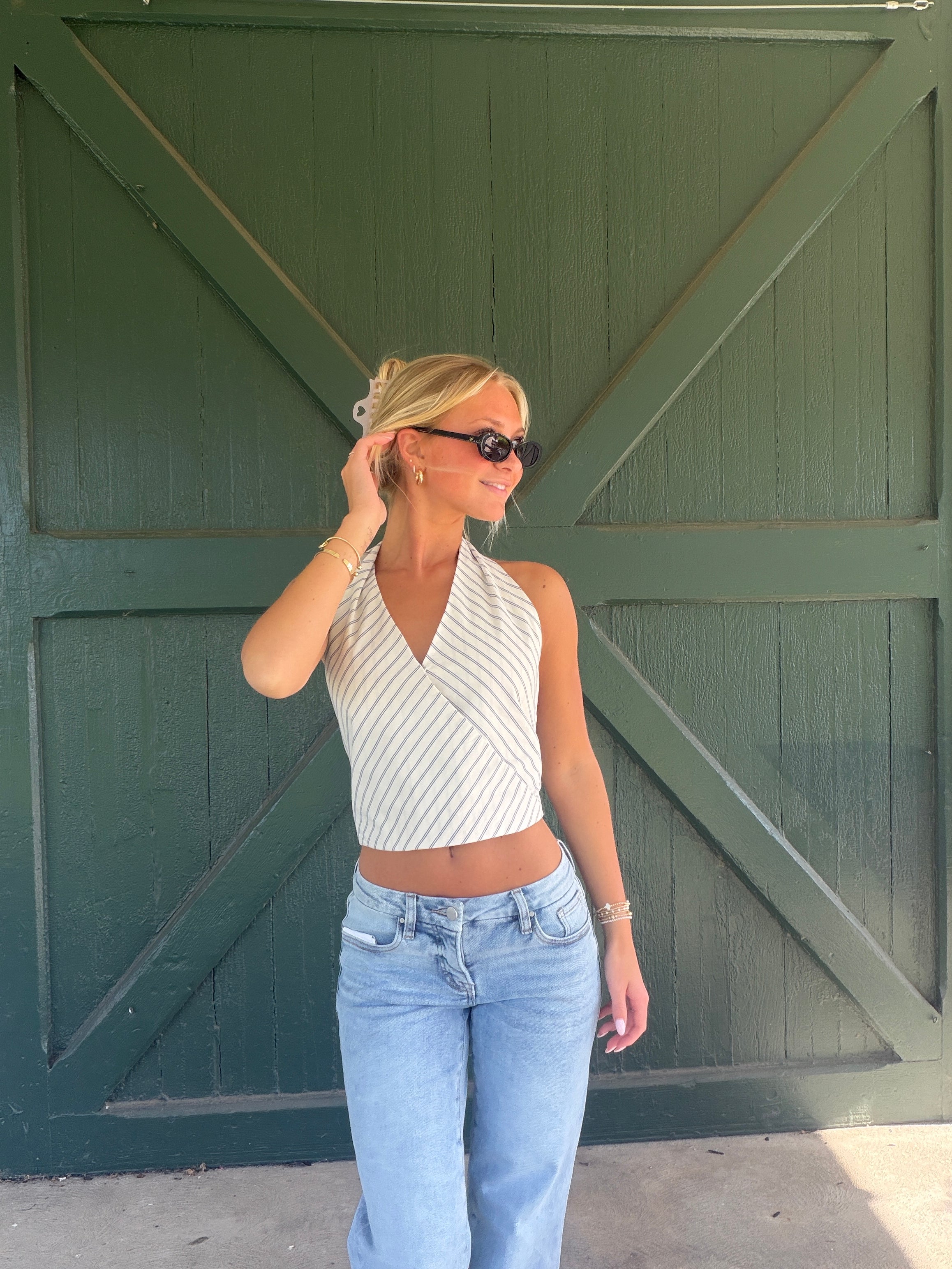 The Avalon Stripe Halter