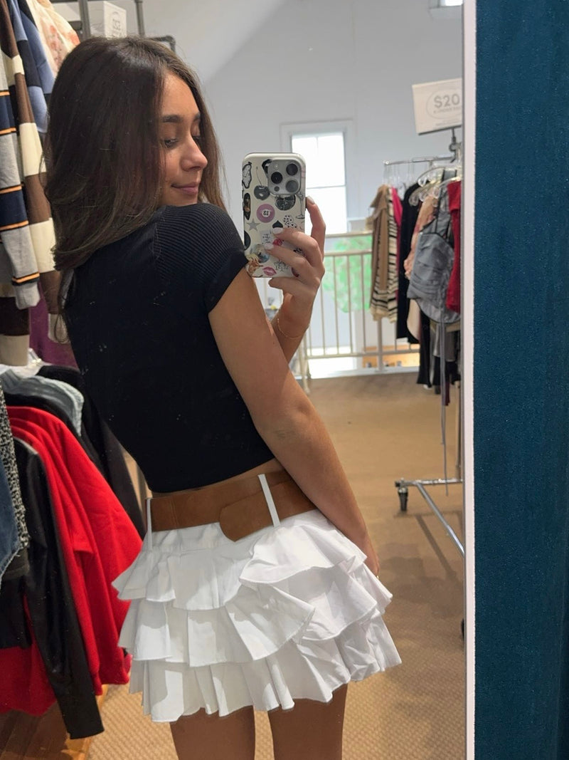 Zenia Off White Skort