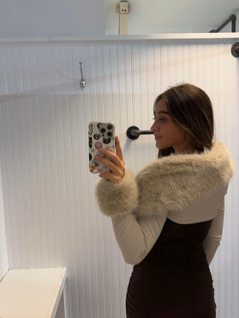 Fiona Bolero Fur Cardigan