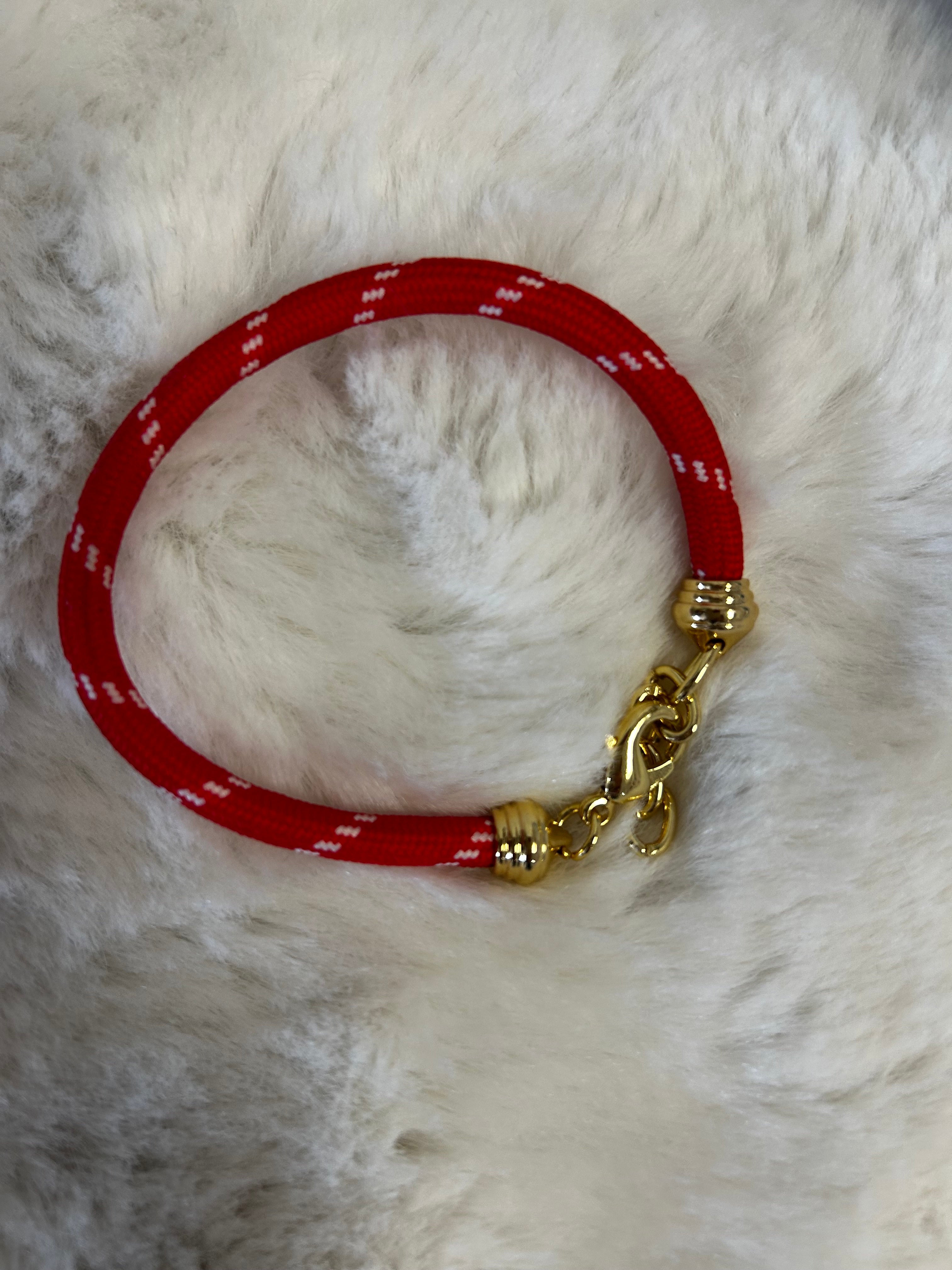 Pop of Joy Red Cord Charm Bracelet