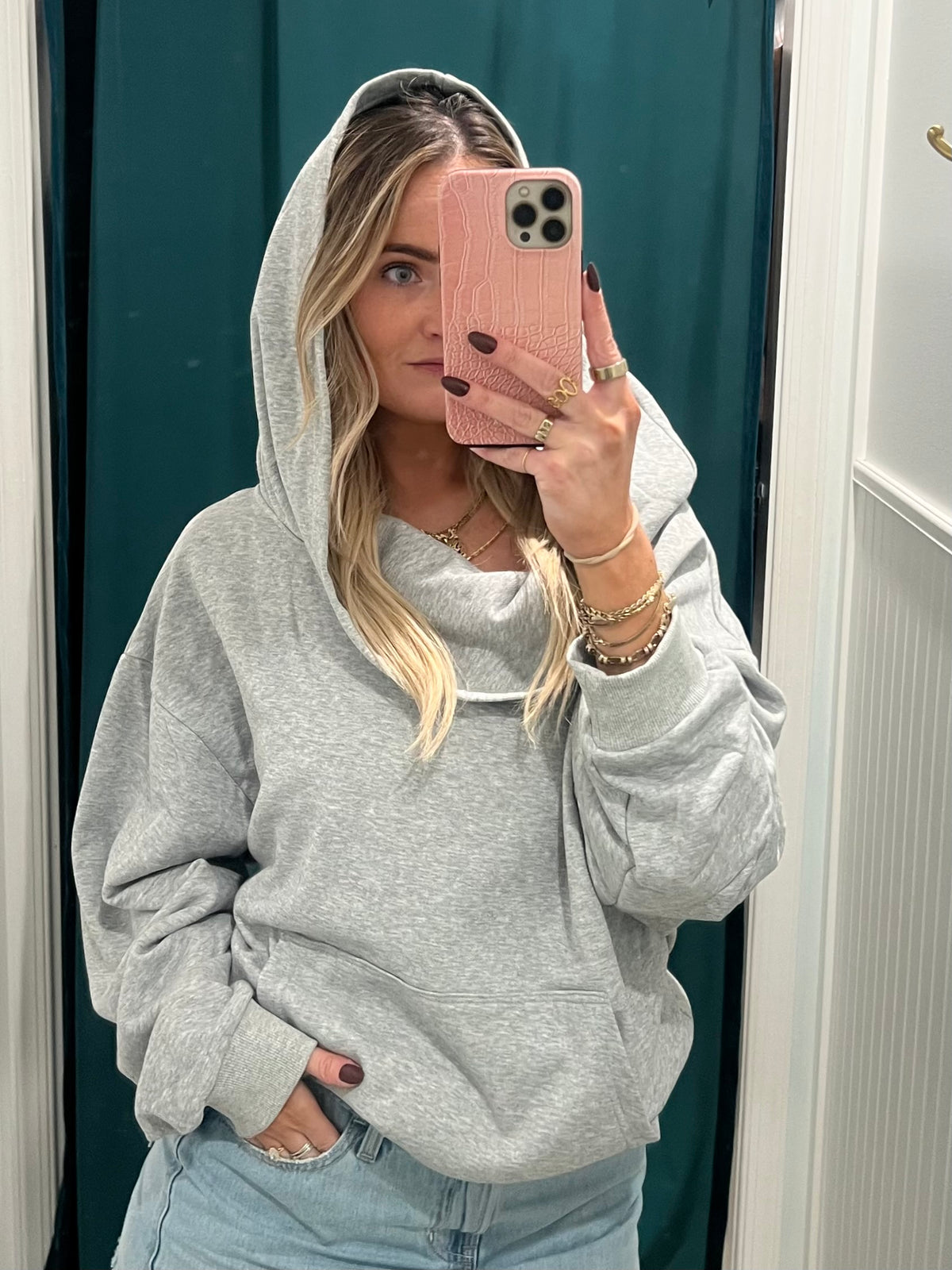 Parker Oversized Fleece Hoodie Sweatshirt