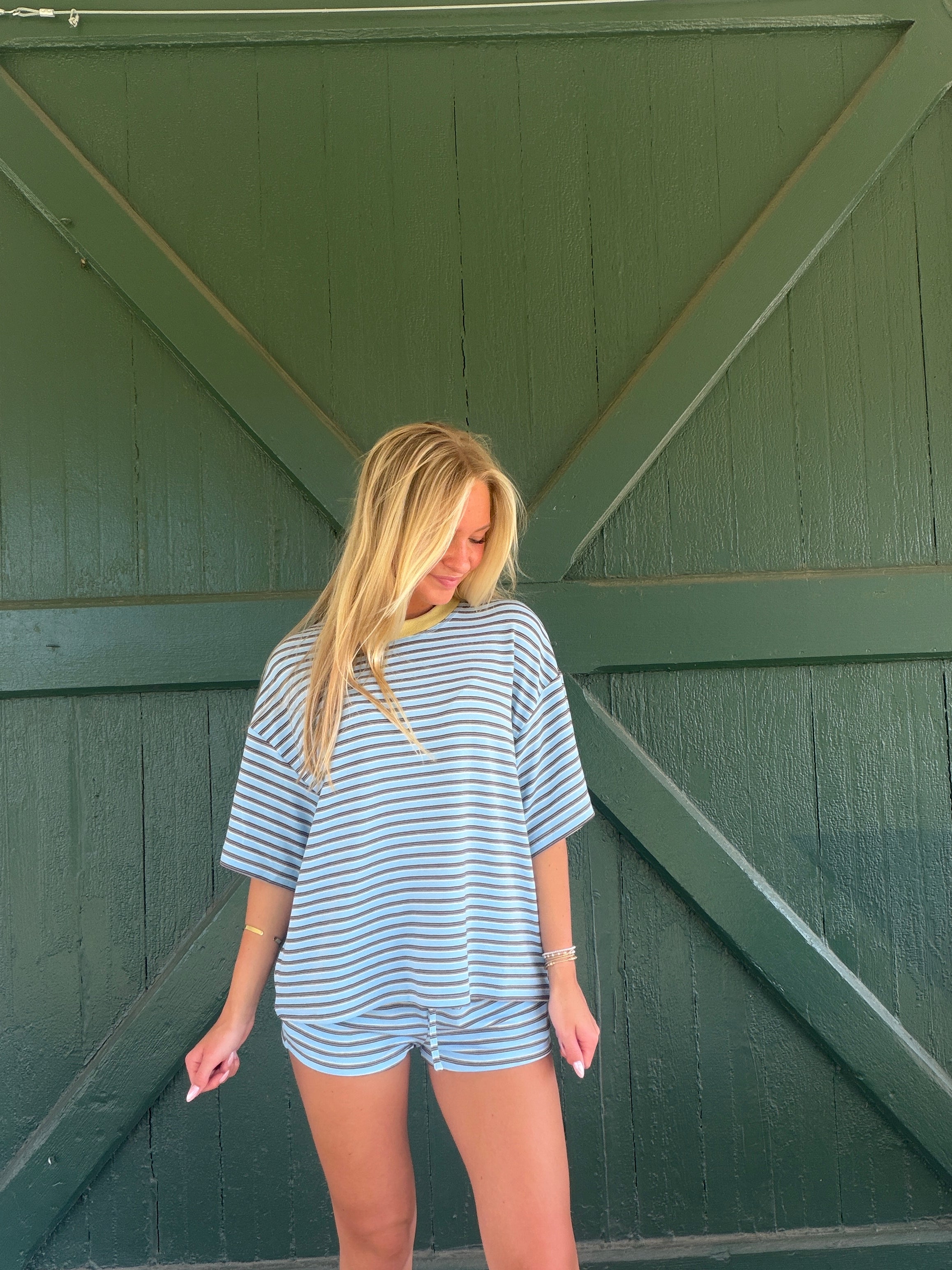 The Blair Stripe Tie Waist Short