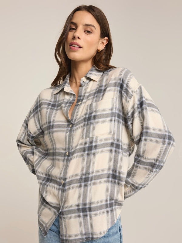 River Plaid Button Up