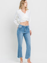 High Rise Kick Flare Jean