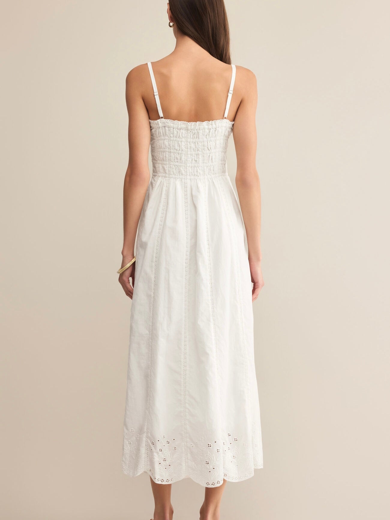 DANI EMBROIDERED MIDI DRESS