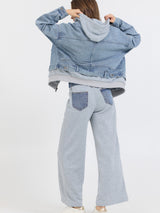 Washed Denim and Heather Grey Jacket