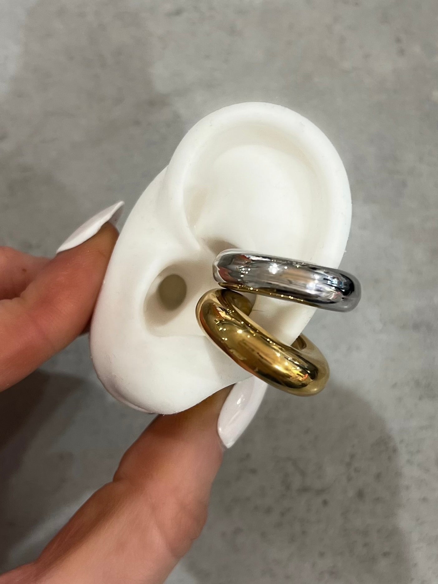 18K Gold-Plated Chunky Ear Cuff — Waterproof & Tarnish-Resistant