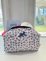 Happy Camp3r Blue Flowers Cosmetic Pouch