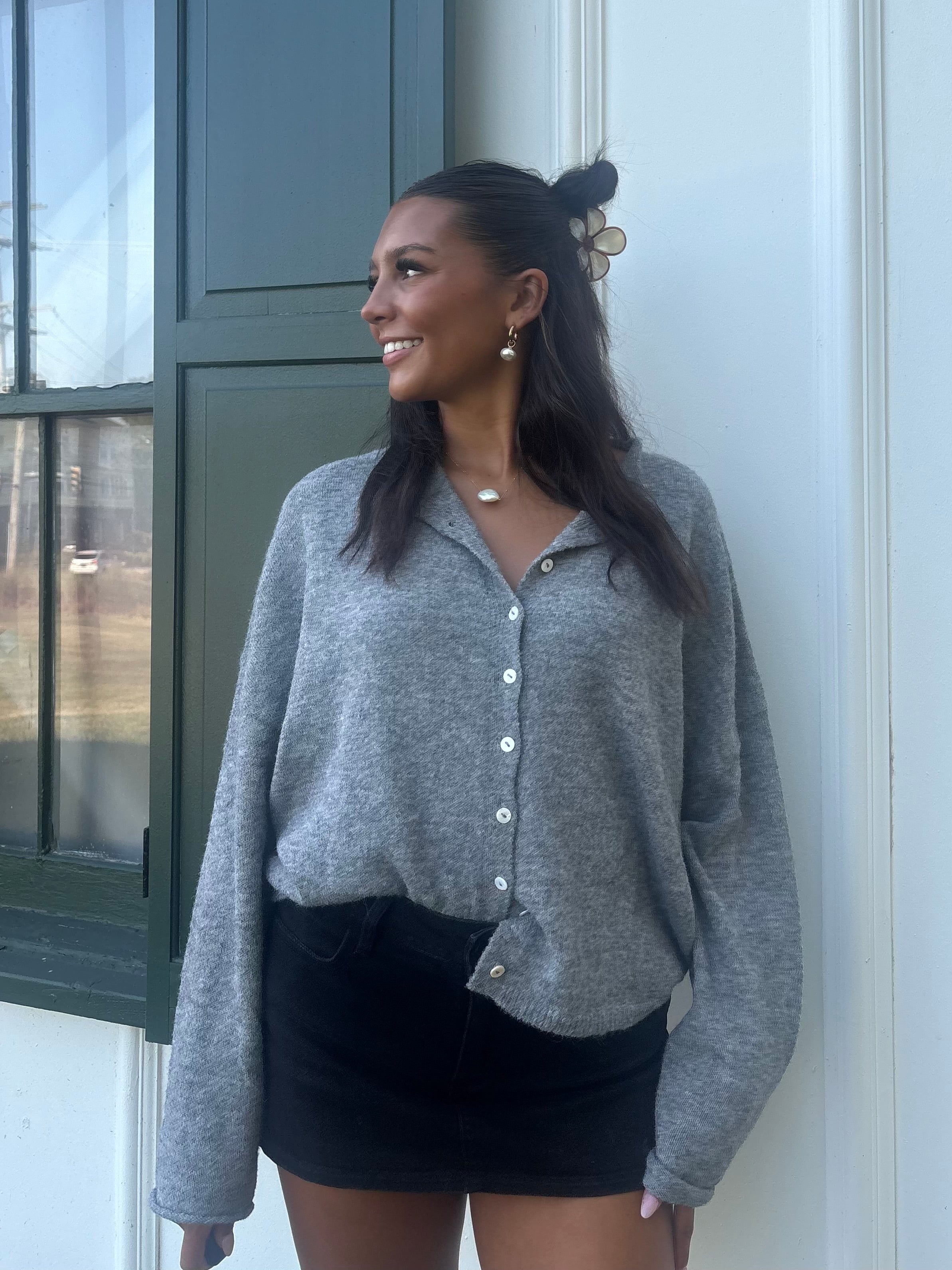 The Heather Grey It Girl Cardigan