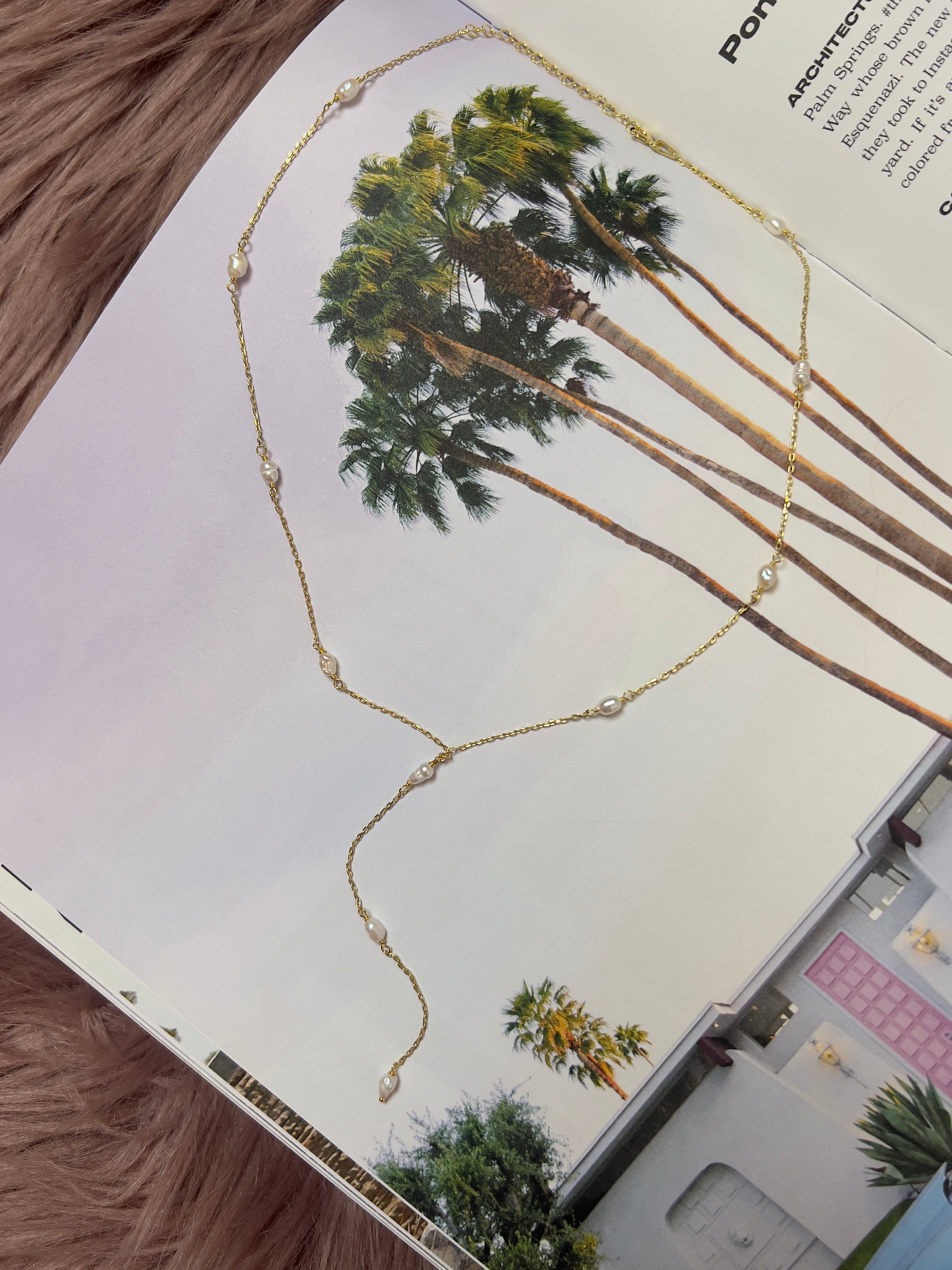 Pearls by the Yard Lariat Necklace