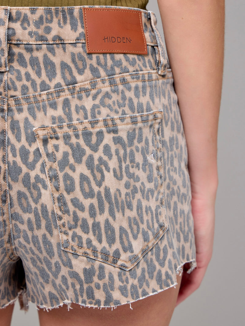 High Rise Cheetah Shorts