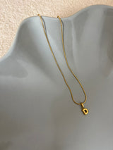 Mini Puffy Initial Necklace