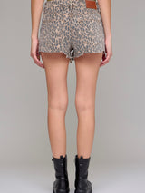 High Rise Cheetah Shorts