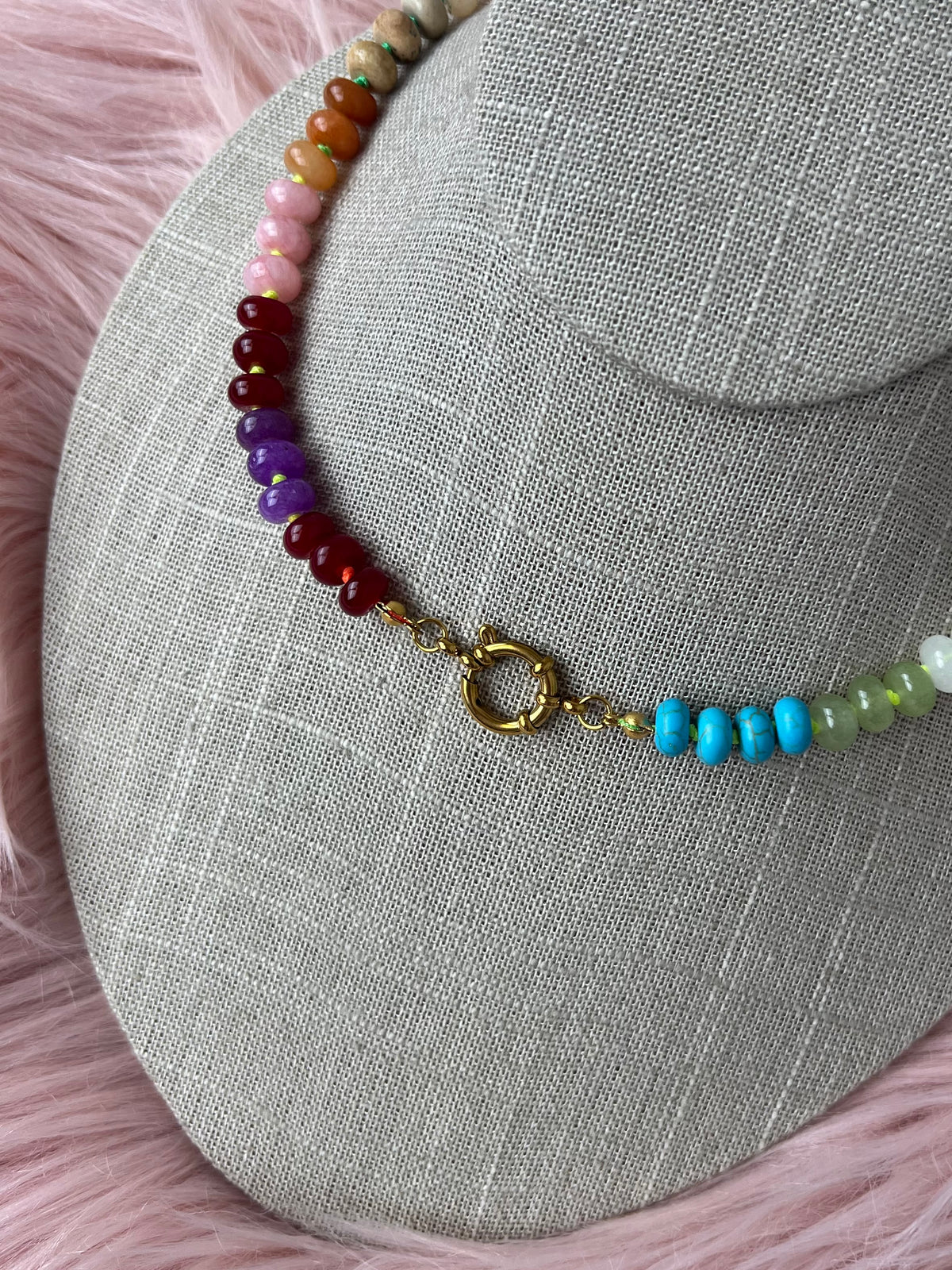 Marbella Multicolor Gemstone Necklace