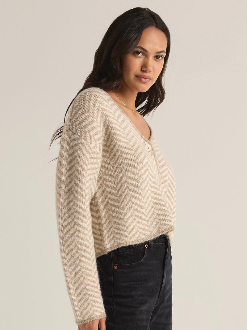 Neomi Herringbone Cardigan