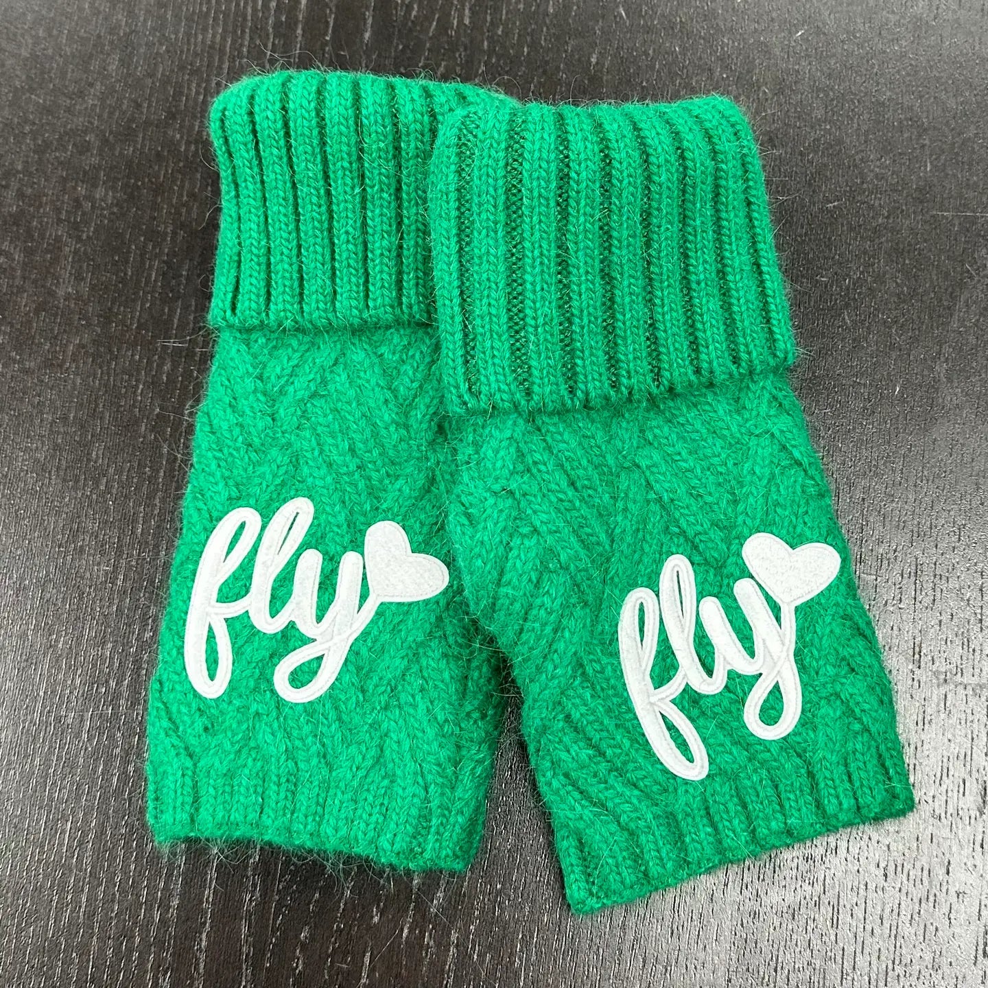 Fly Eagles Fingerless Gloves