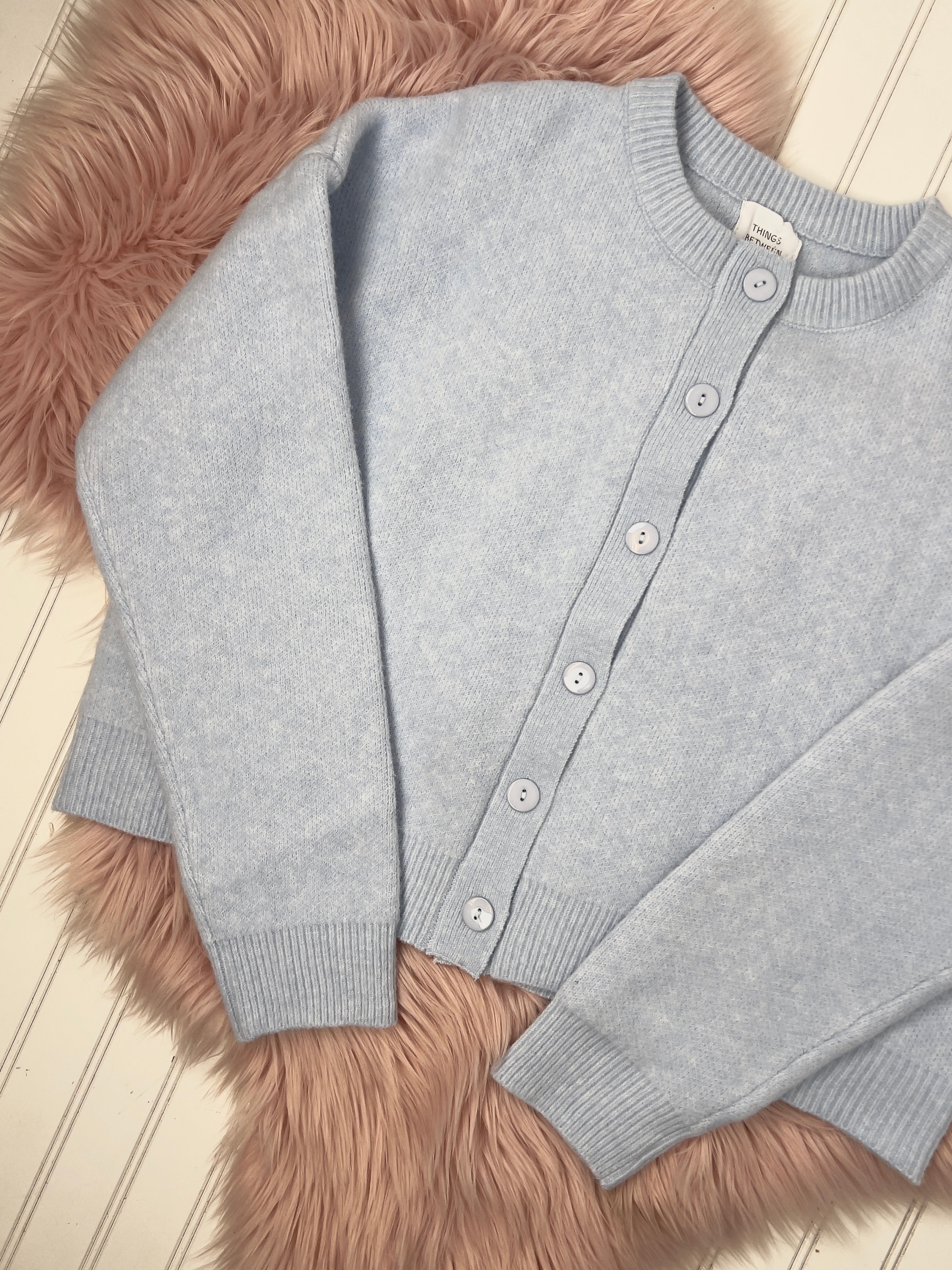 The Effortless Cardigan - Baby Blue